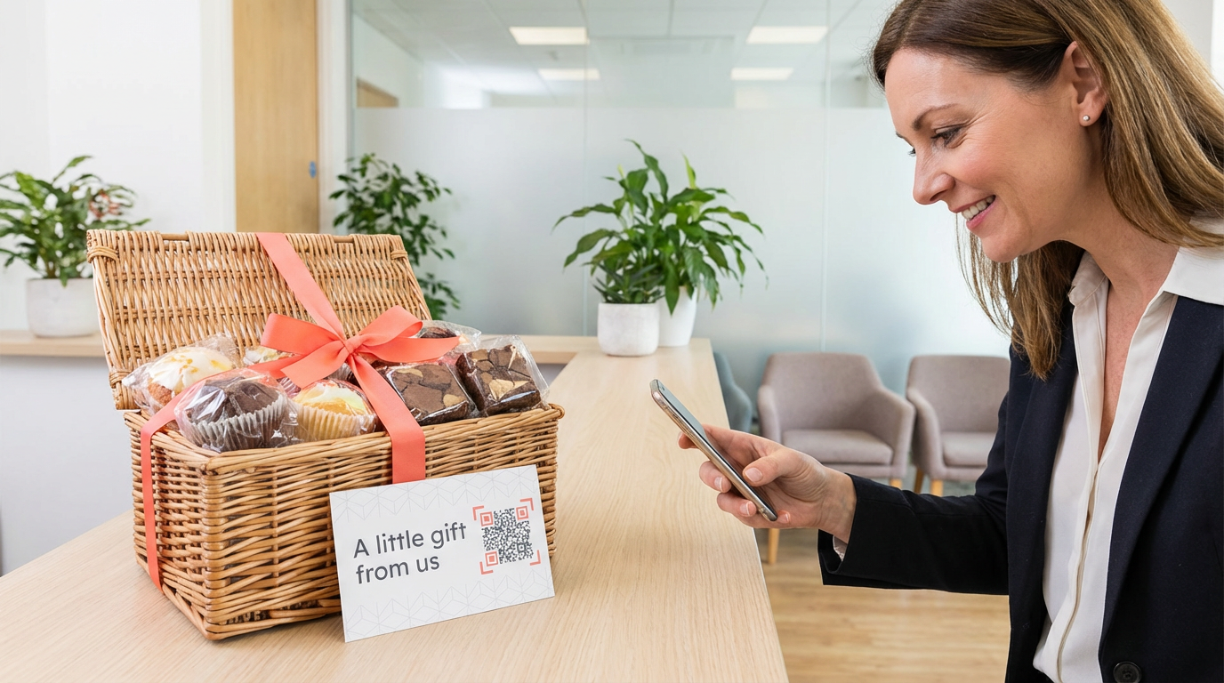 Cupcake hamper bag drop at a salon
